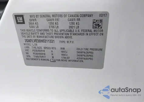 2017 GMC Terrain Denali from USA, damaged, VIN 2GKFLVE38H6311331